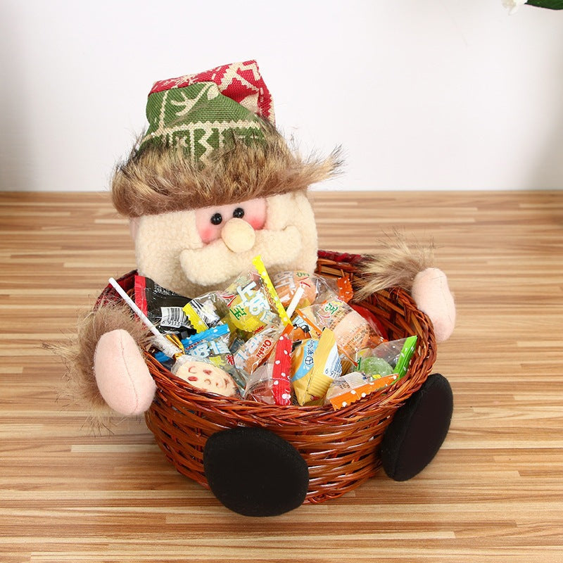 Wholesale Christmas Candy Bamboo Baskets